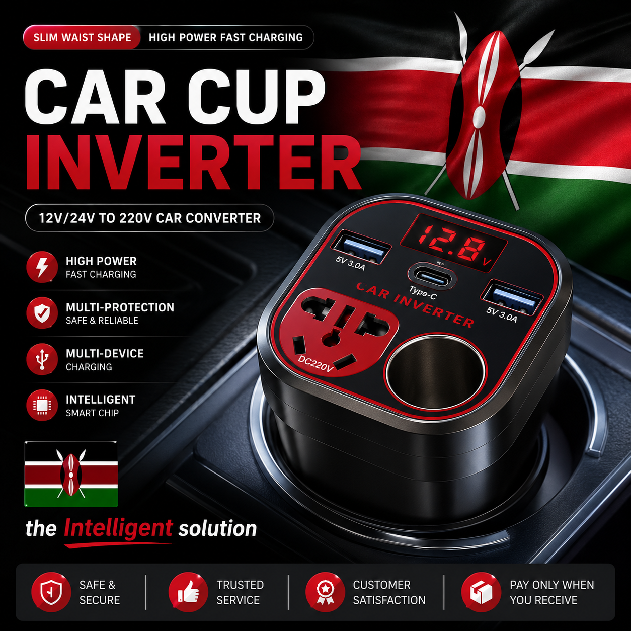 Intelligent High Power Car Inverter