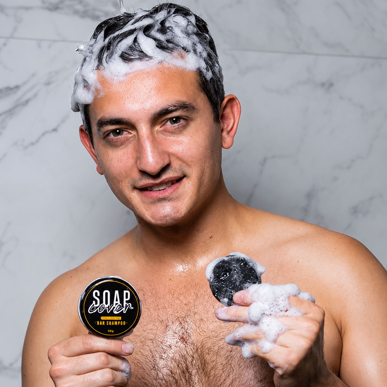 Hair darkening Soap shampoo
